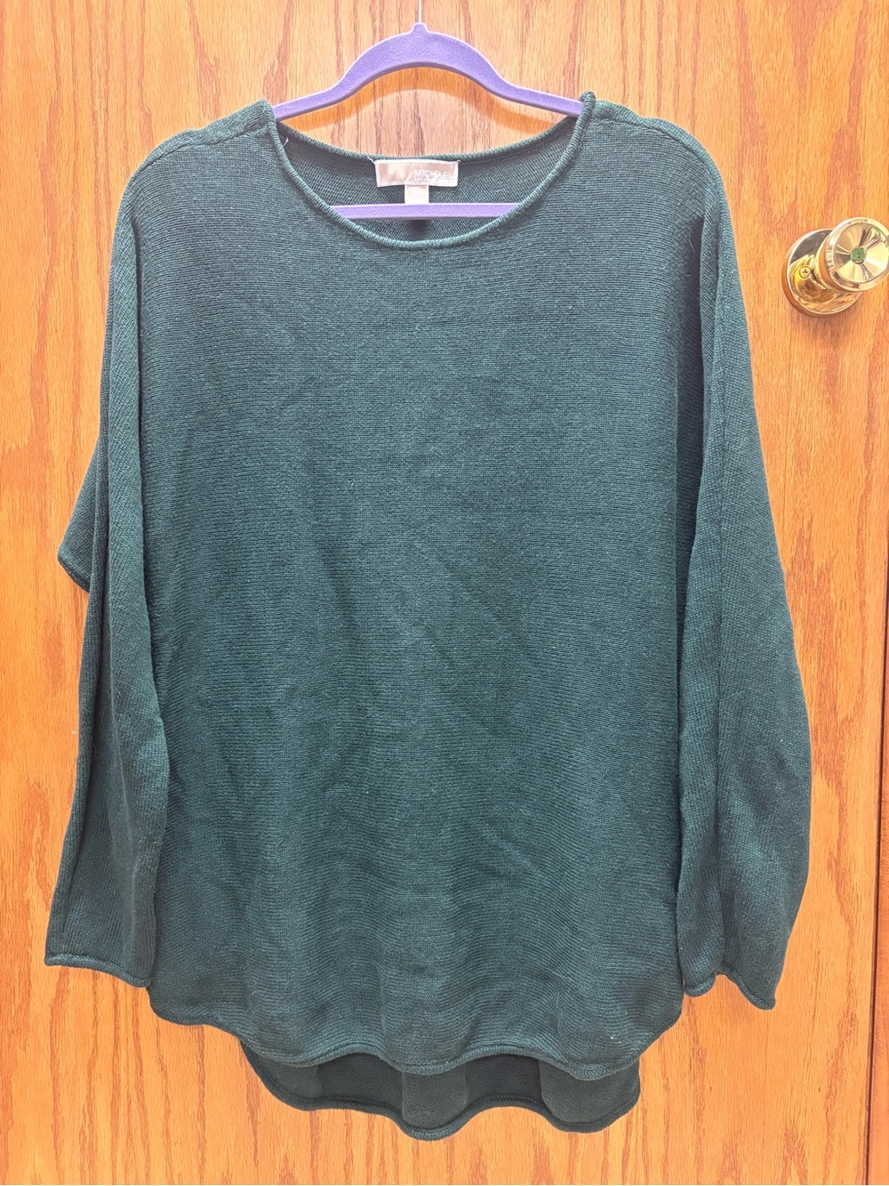 Michael Kors Dark Green Women's Crewneck Sweater